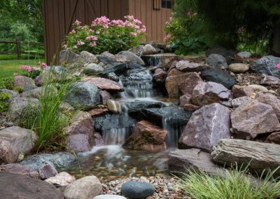 waterfalls and water features