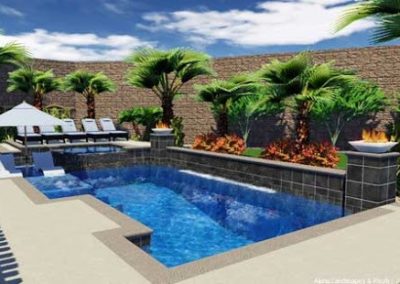 Chandler glass tile for pool waterline
